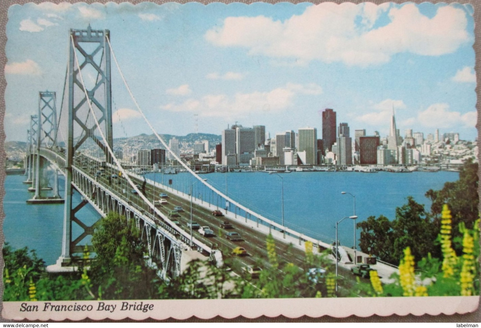 USA CALIFORNIA SAN FRANCISCO BAY BRIDGE YERBA BUENA KARTE CARD POSTCARD CARTE POSTALE POSTKARTE CARTOLINA ANSICHTSKARTE - Long Beach