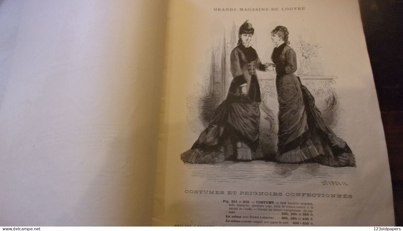 ️ RARE 1877 / 78 Catalogue Grands Magasins Du Louvre Paris COSTUMES PEIGNOIRS CONFECTIONNES  HIVER - Fashion