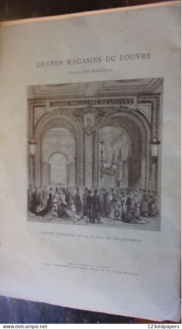 ️ RARE 1877 / 78 Catalogue Grands Magasins Du Louvre Paris COSTUMES PEIGNOIRS CONFECTIONNES  HIVER - Fashion