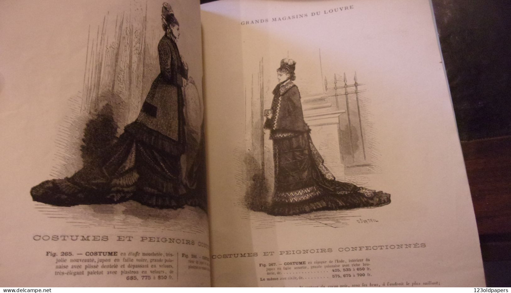 ️ RARE 1877 / 78 Catalogue Grands Magasins Du Louvre Paris COSTUMES PEIGNOIRS CONFECTIONNES  HIVER - Fashion