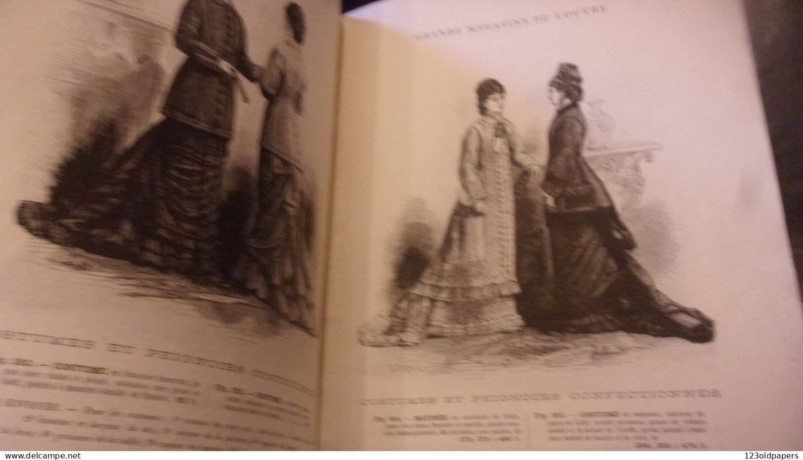 ️ RARE 1877 / 78 Catalogue Grands Magasins Du Louvre Paris COSTUMES PEIGNOIRS CONFECTIONNES  HIVER - Fashion