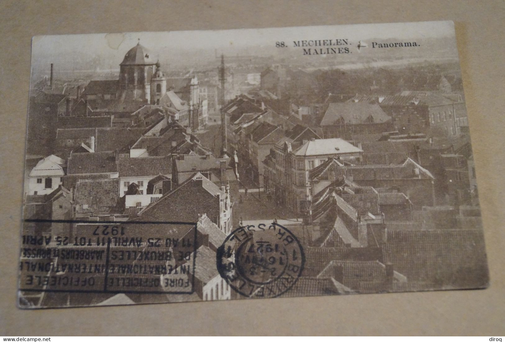 Superbe Ancienne Carte,Malines,Machelen,1927,panorama,pour Collection - Machelen