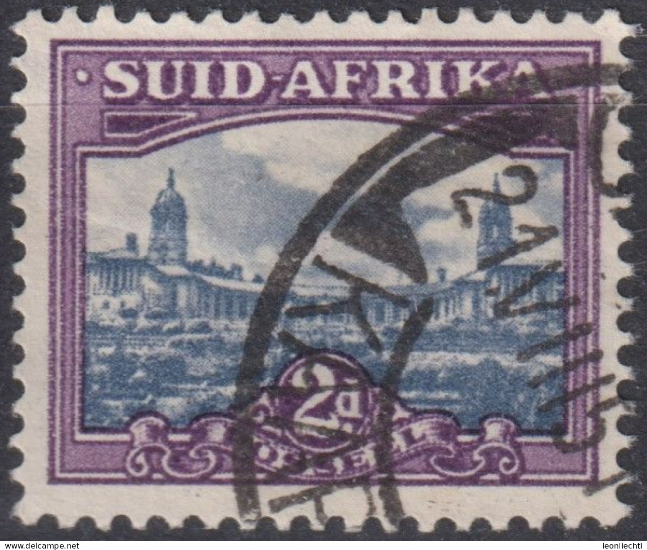 1950  Südafrikanische Union ° Mi:ZA 221, Sn:ZA 56b, Yt:ZA 183, Union Buildings, Pretoria - Gebraucht