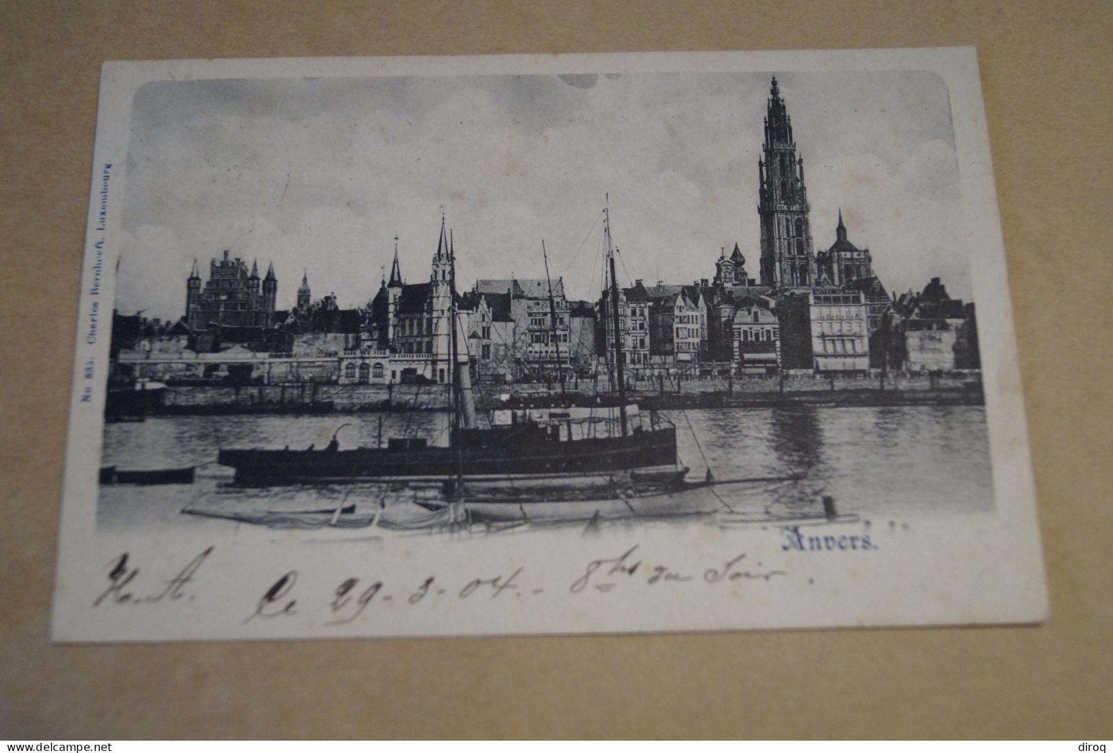 Superbe Ancienne Carte, Anvers 1904,pour Collection - Antwerpen