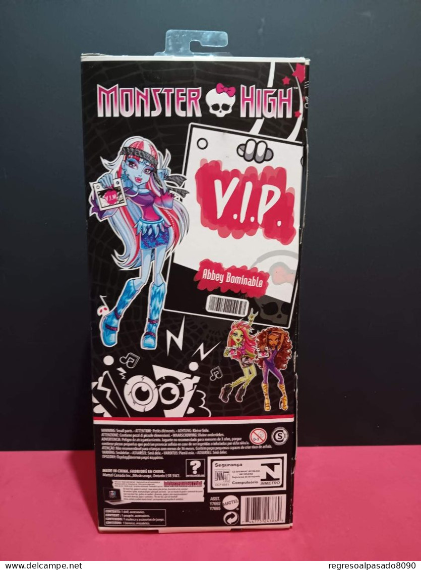 Poupée Antique Muñeca Monster High En Su Caja Año 2012 Abbey Bominable Mattel VIP - Muñecas