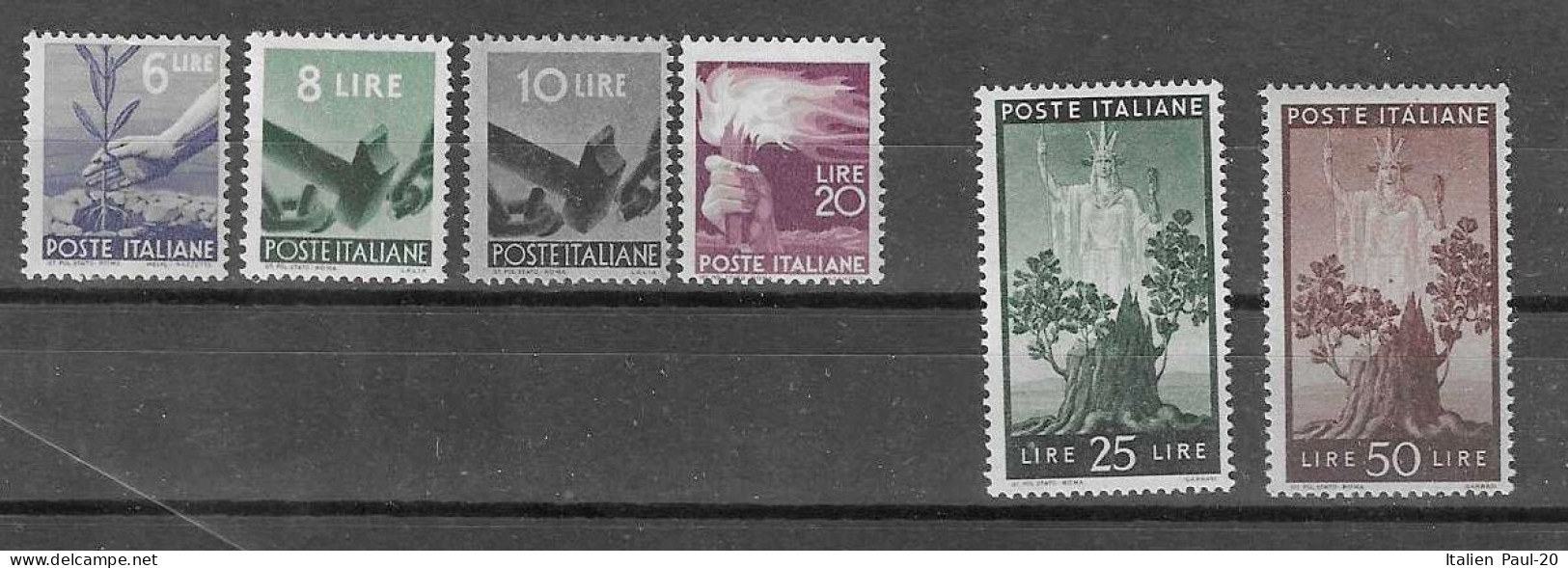 Italien - Postfr./ungebr. Lot Diverser Besserer FM Aus 1945 - Aus Michel 695/703!! - Neufs
