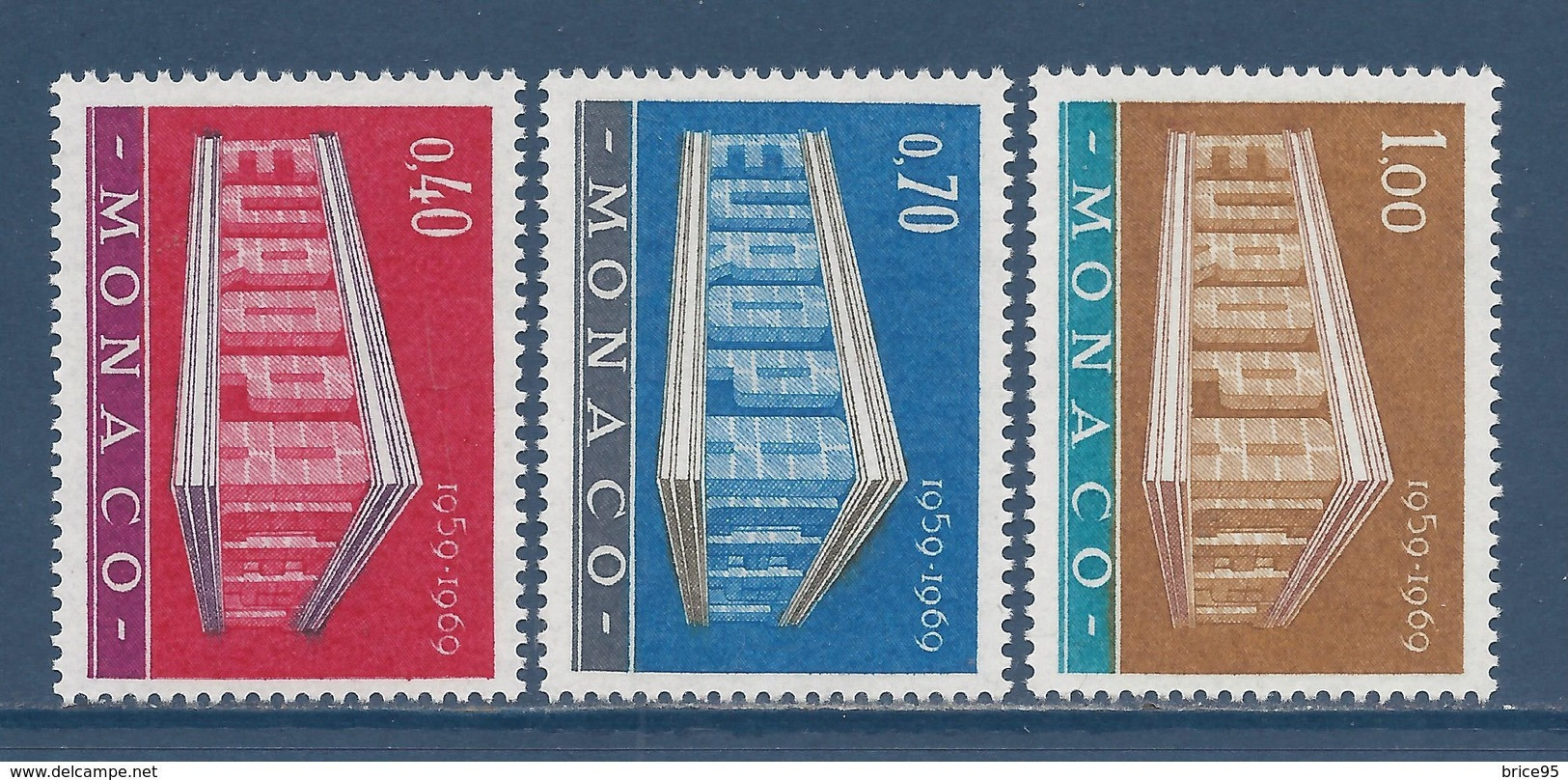 Monaco - YT N° 789 à 791 ** - Neuf Sans Charnière - 1969 - Nuevos