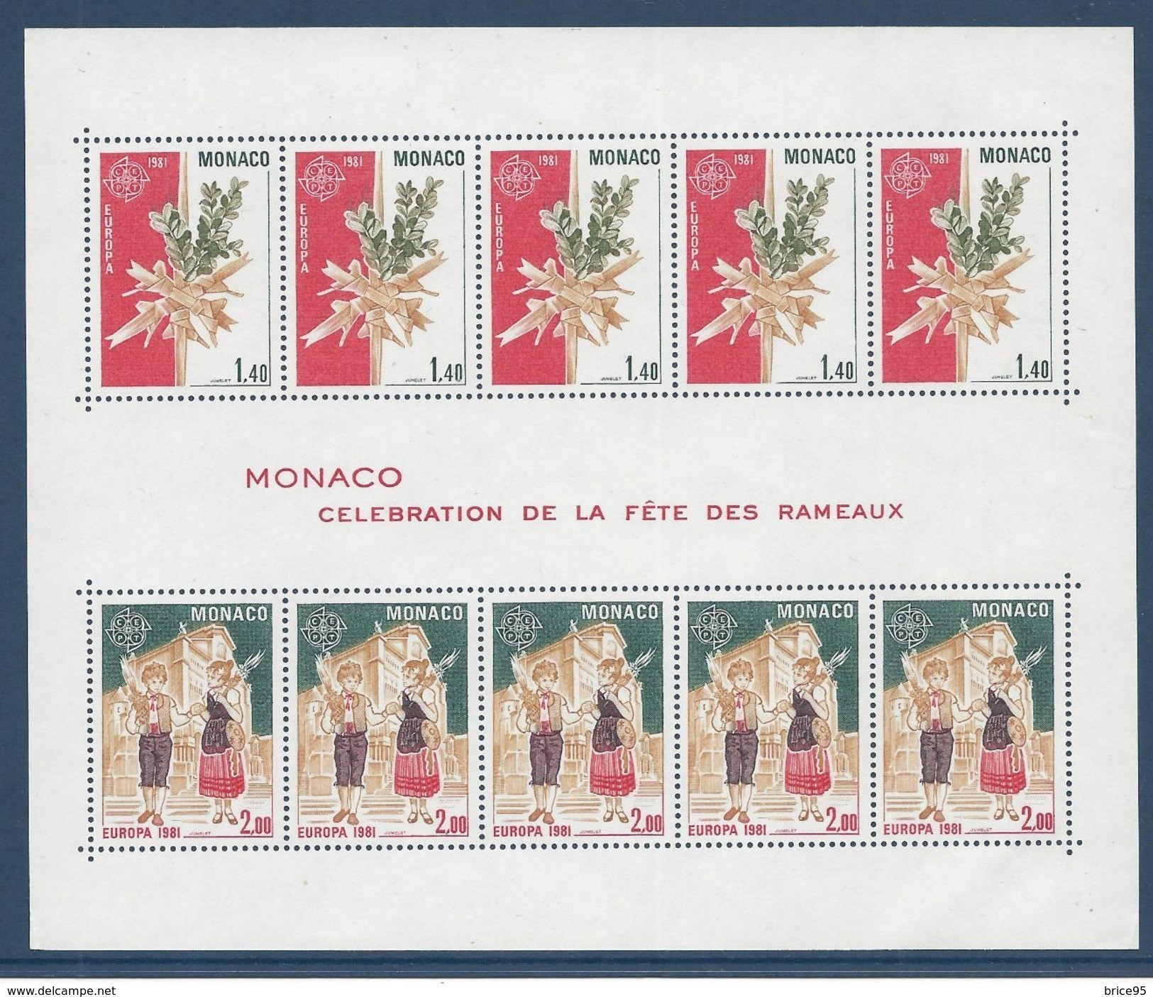 Monaco - Bloc YT N° 19 ** - Neuf Sans Charnière - 1981 - Blocks & Sheetlets