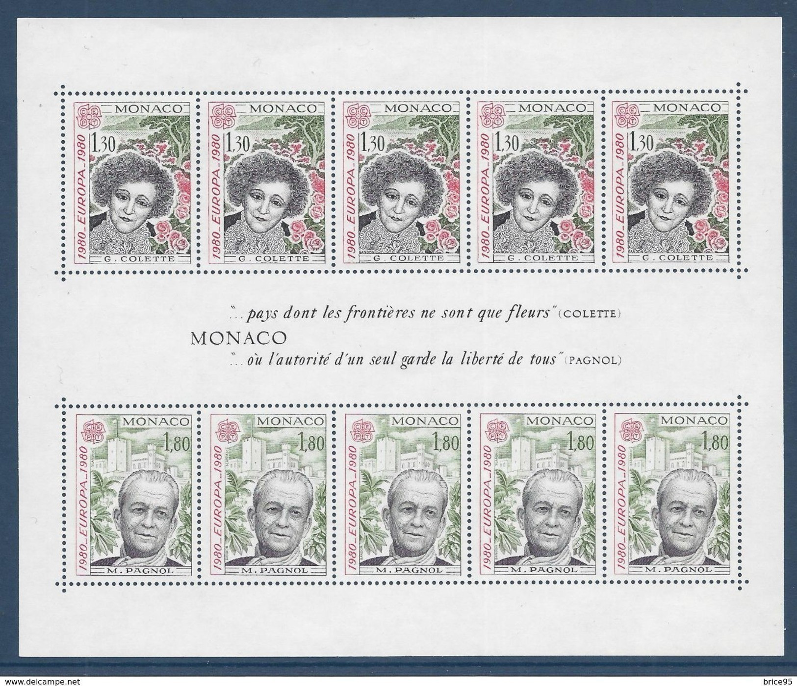 Monaco - Bloc YT N° 18 ** - Neuf Sans Charnière - 1980 - Blocks & Sheetlets
