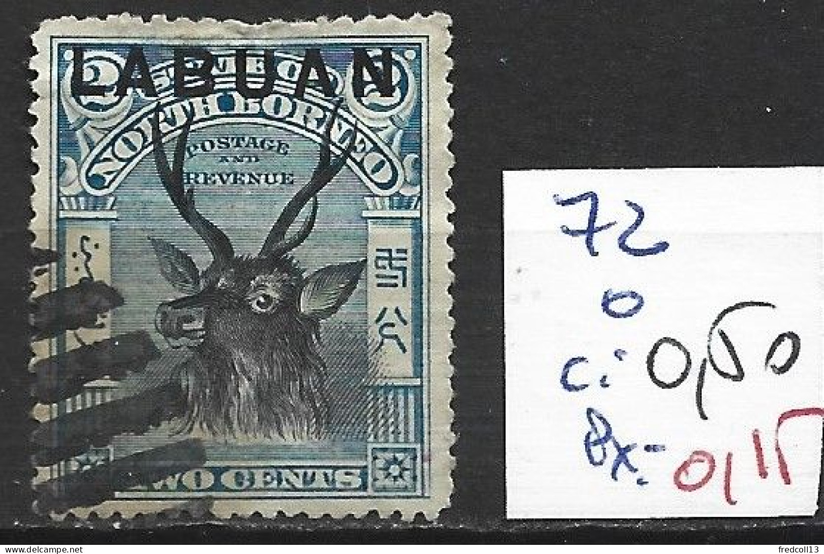 LABUAN 72 Oblitéré Côte 0.50 € ( Oblitération Annulée ) - Borneo Del Nord (...-1963)