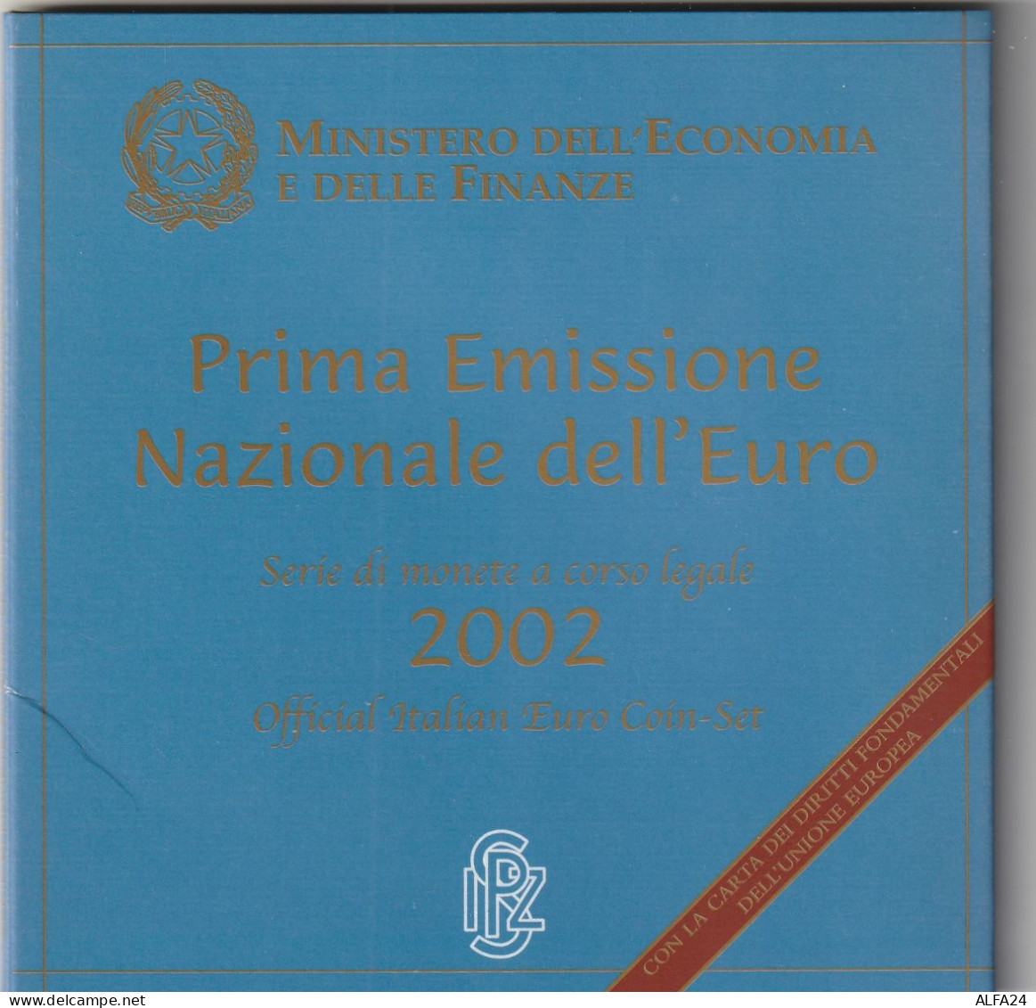 SERIE DIVISIONALE EURO ITALIA 2002 FDC  (B_807 - Italie