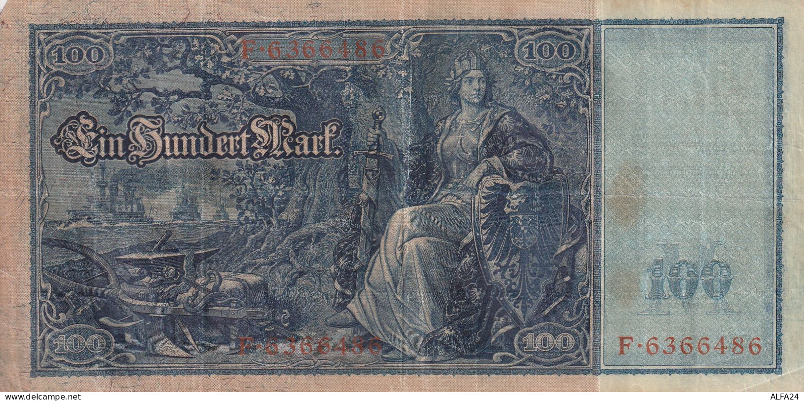 BANCONOTA GERMANIA 100 1910 VF  (B_766 - 1.000 Mark