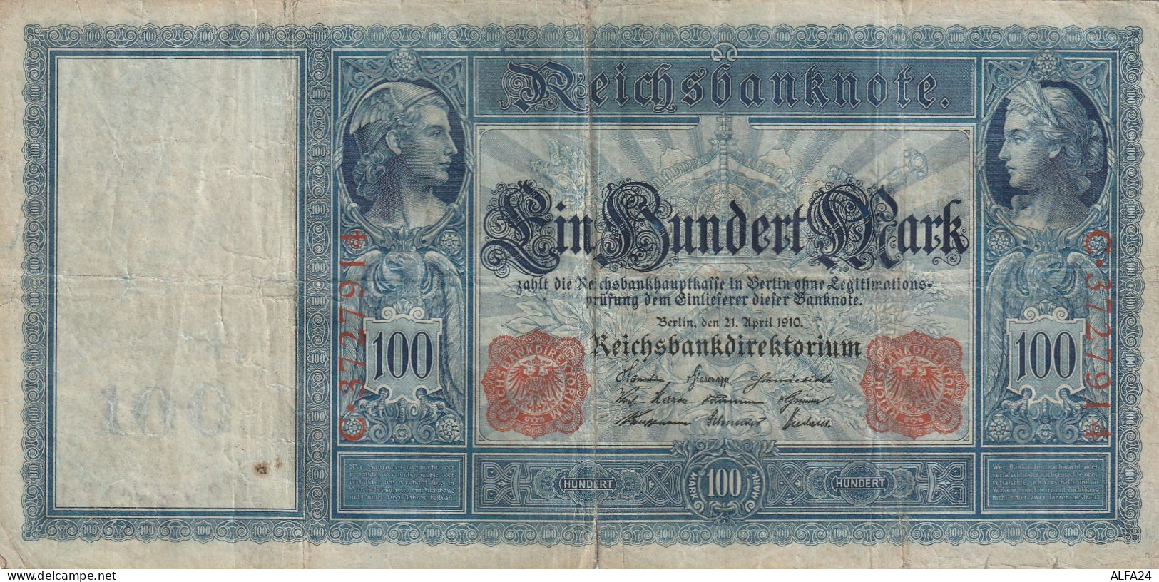 BANCONOTA GERMANIA 100 1910 VF  (B_765 - 1.000 Mark