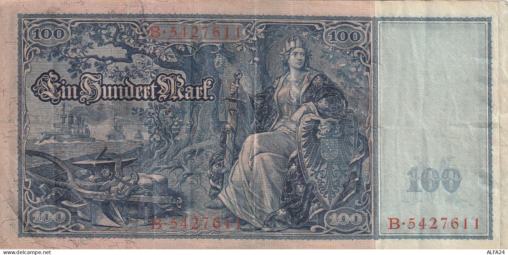 BANCONOTA GERMANIA 100 1910 VF  (B_760 - 1.000 Mark