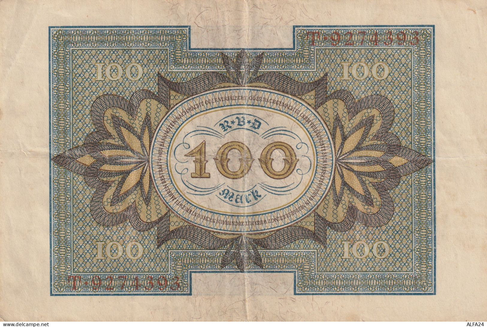 BANCONOTA GERMANIA 100 1920 VF  (B_750 - 100 Mark