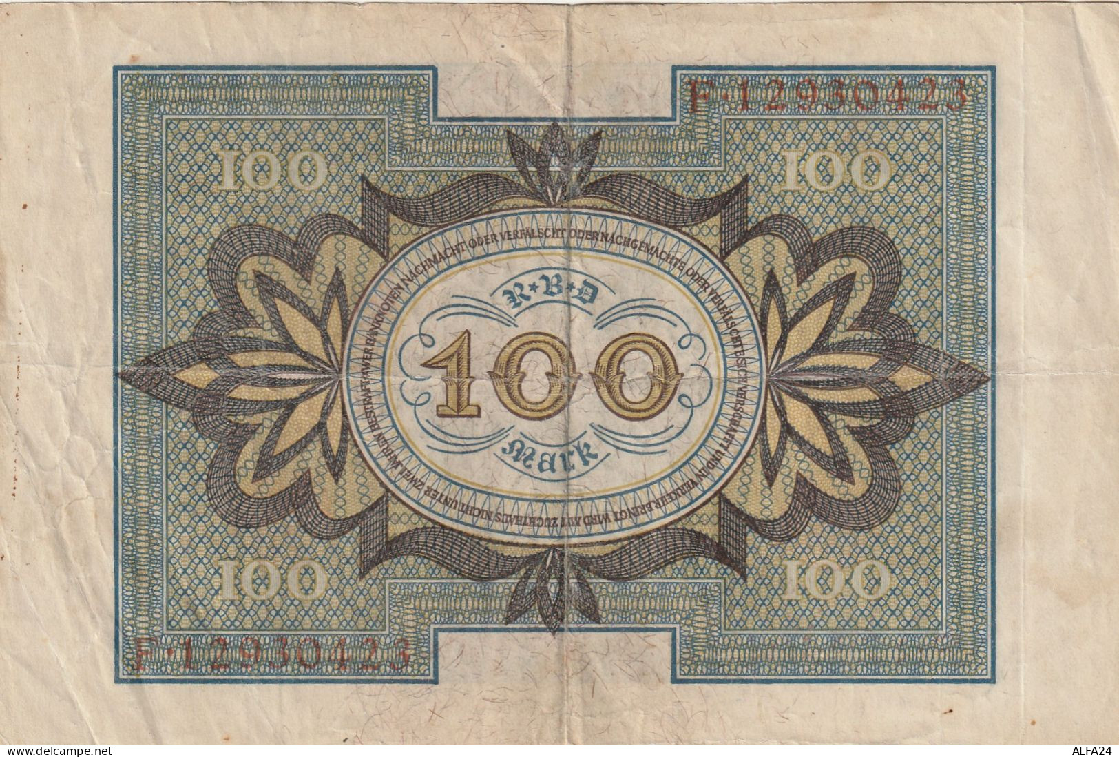 BANCONOTA GERMANIA 100 1920 VF  (B_745 - 100 Mark