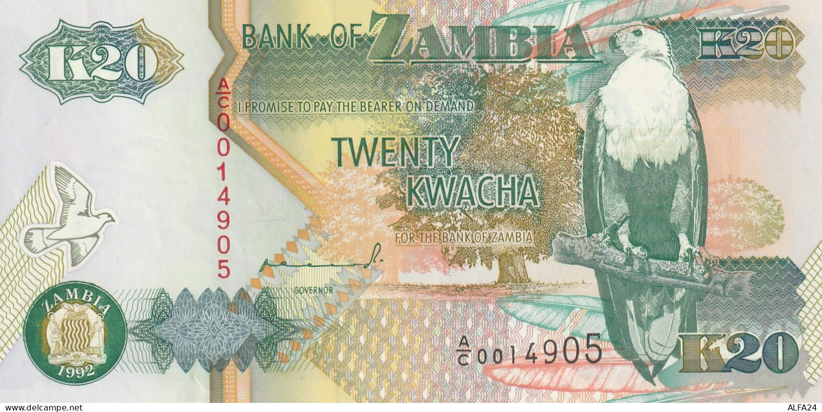 BANCONOTA ZAMBIA 20 UNC  (B_695 - Zambie