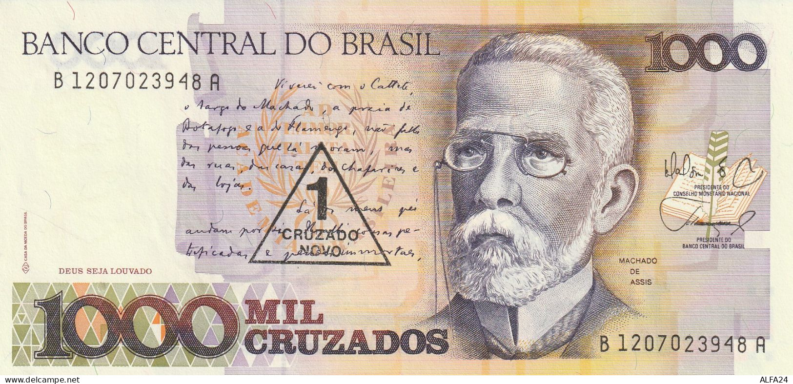 BANCONOTA BRASILE 1000 UNC  (B_620 - Brazil