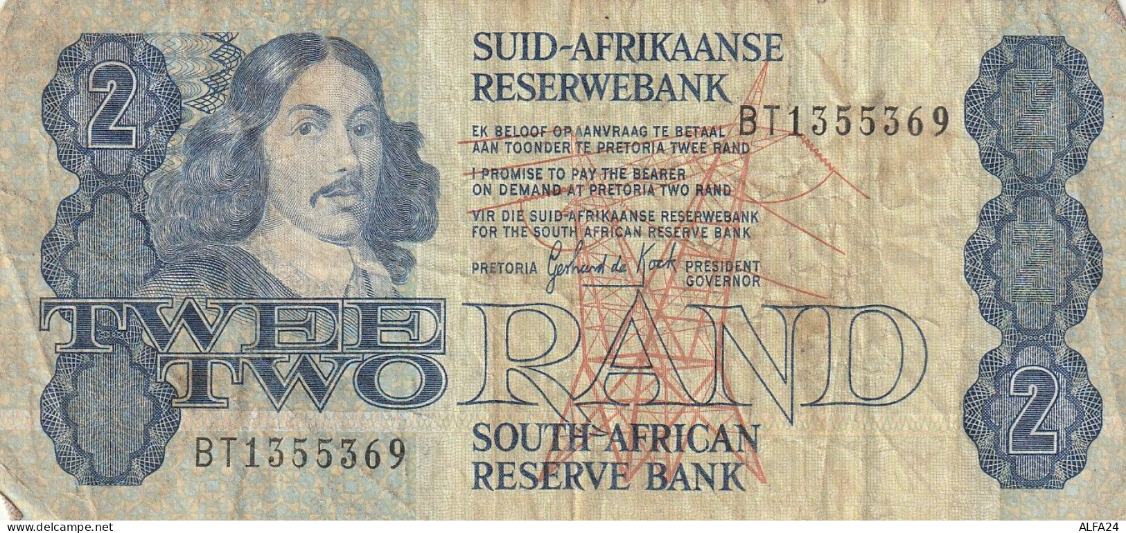 BANCONOTA SUDAFRICA 2 RAND VF  (B_611 - Sudafrica