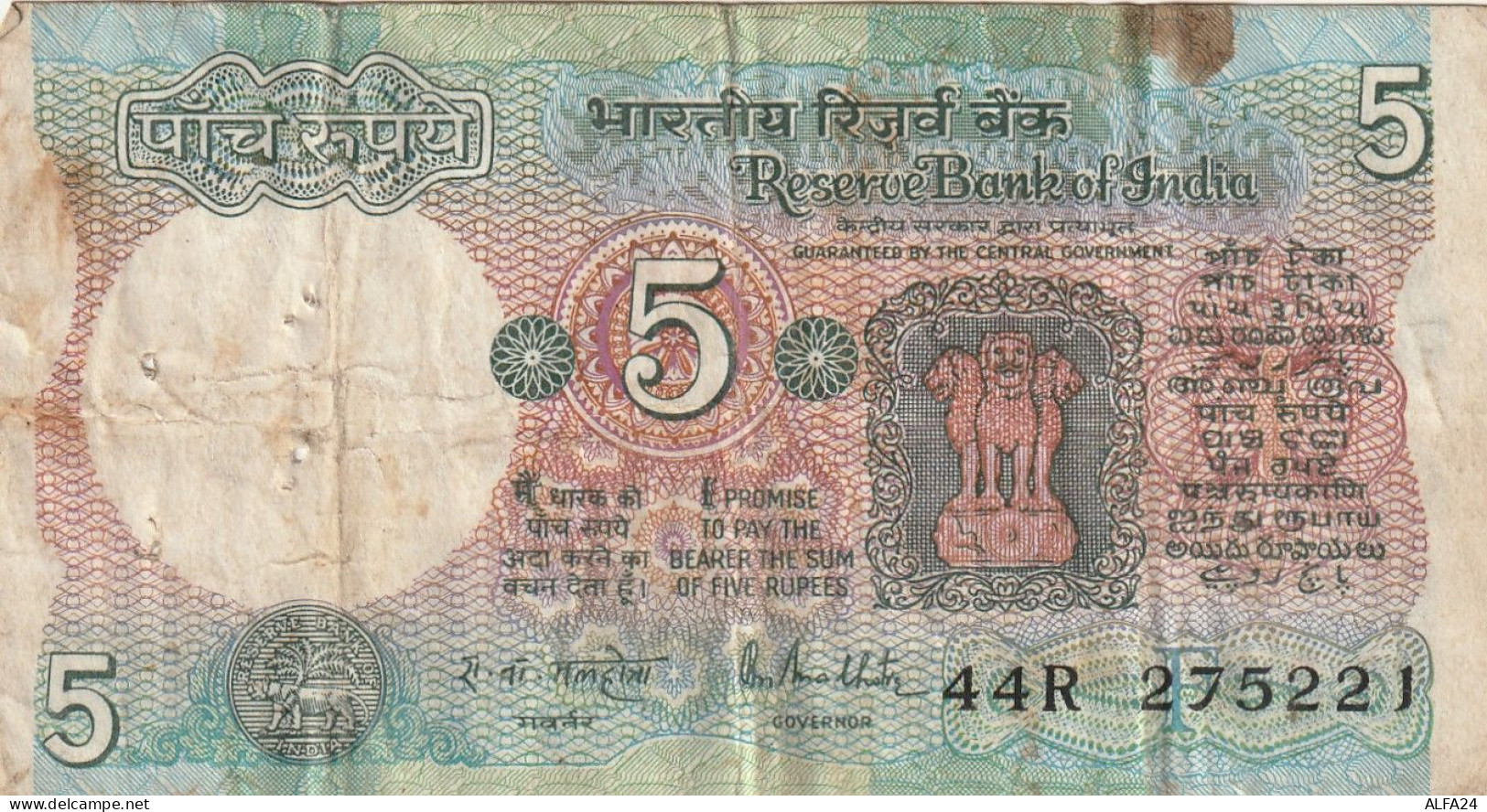 BANCONOTA INDIA 5 VF  (B_612 - Inde