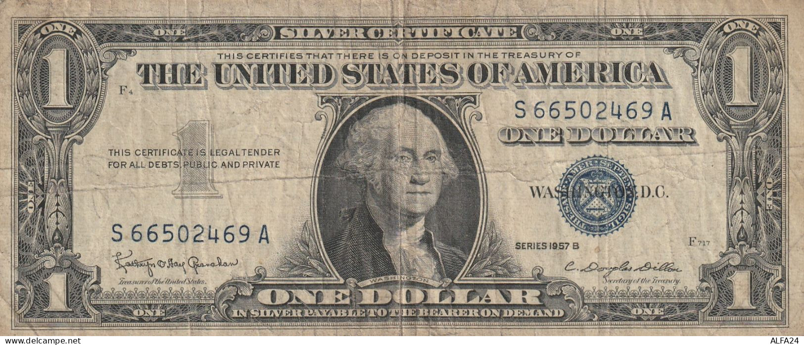 BANCONOTA USA -1935 Silver Certificates - Small Size Series Of 1935 -1 DOLLAR VF  (B_474 - Billetes De Estados Unidos (1928-1953)