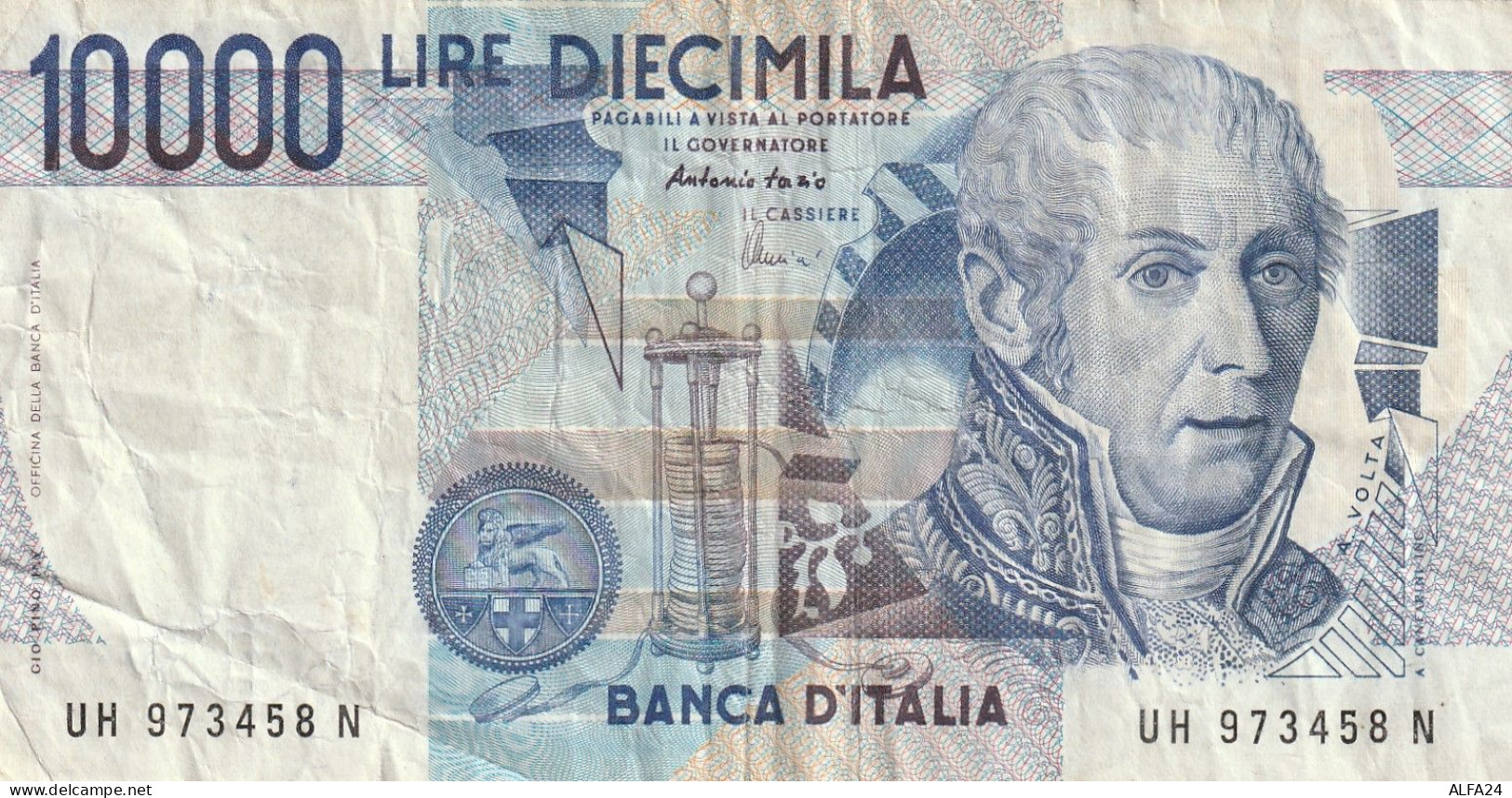 BANCONOTA ITALIA L.10000 VOLTA VF  (B_439 - 10000 Liras