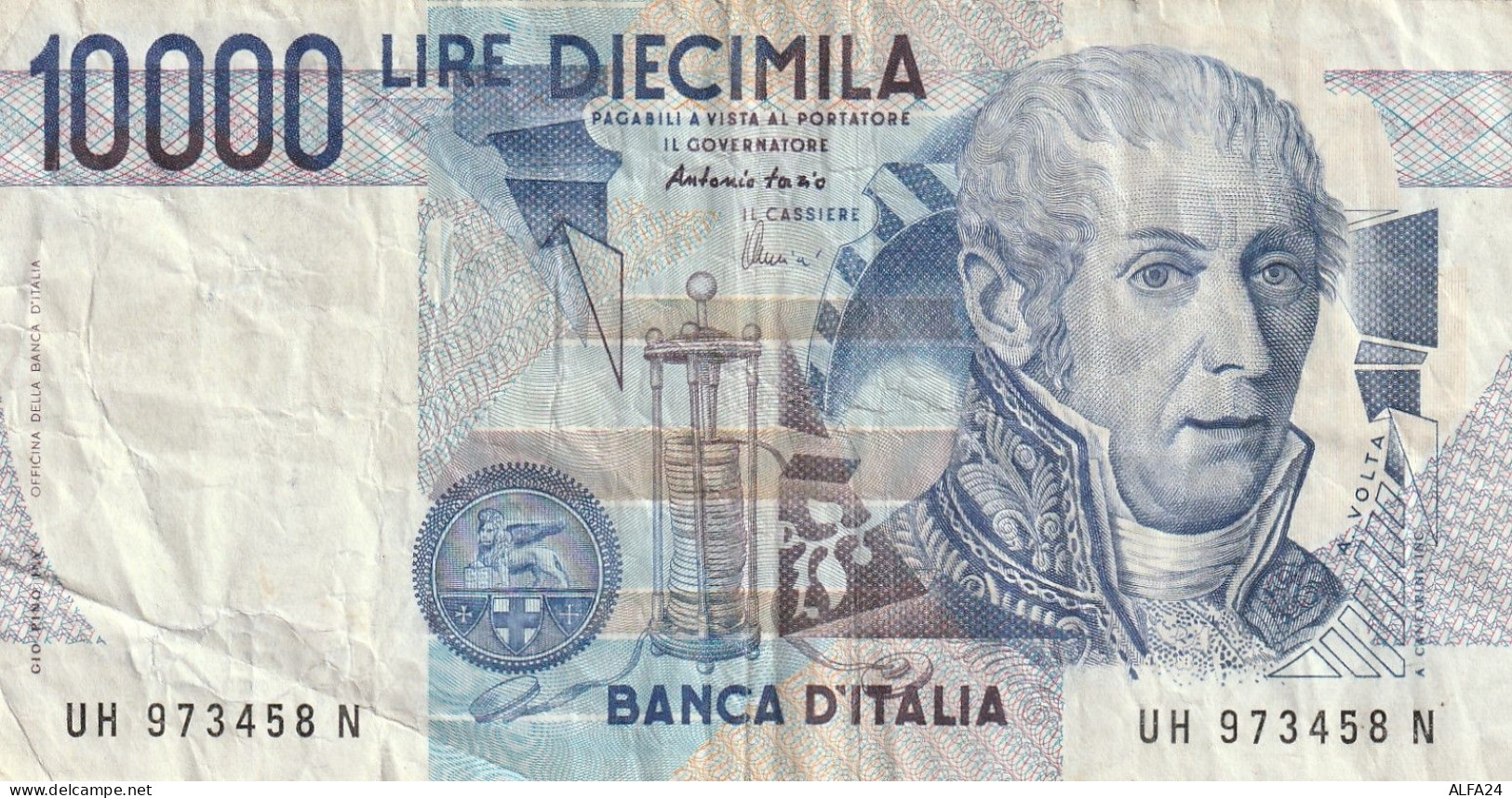 BANCONOTA ITALIA L.10000 VOLTA VF  (B_439 - 10.000 Lire