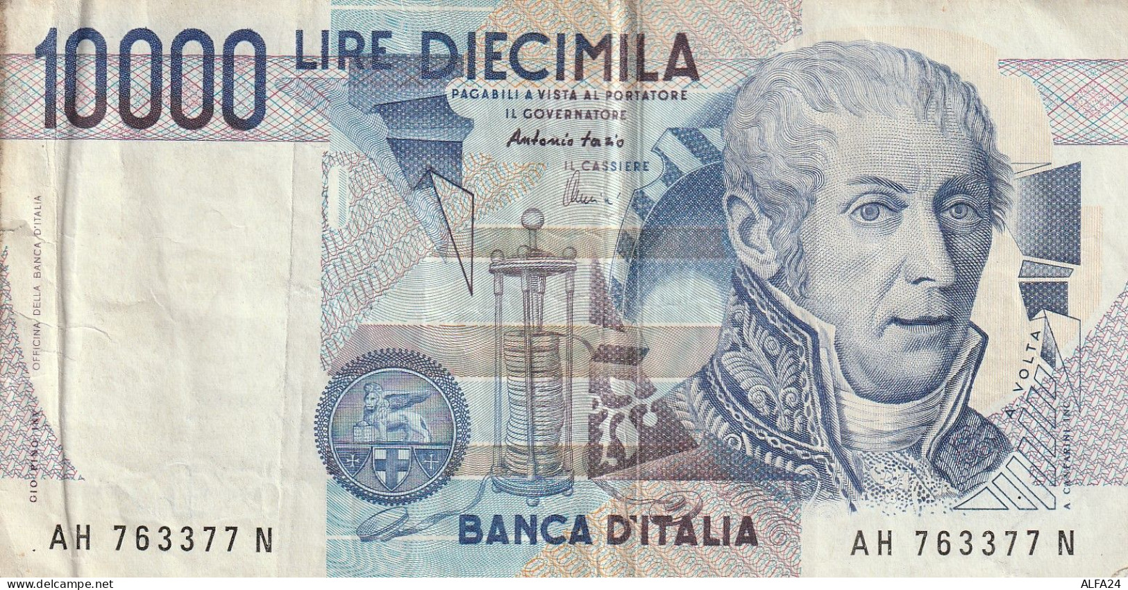 BANCONOTA ITALIA L.10000 VOLTA VF  (B_438 - 10000 Lire
