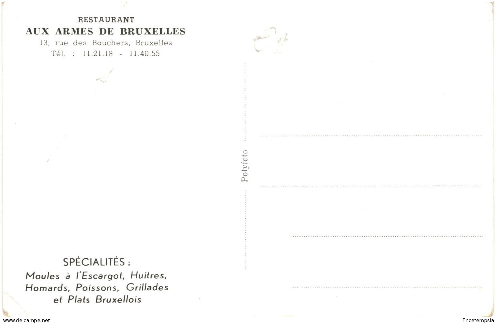 CPA Carte Postale Belgique Bruxelles Aux Armes De Bruxelles  VM77037 - Cafés, Hôtels, Restaurants