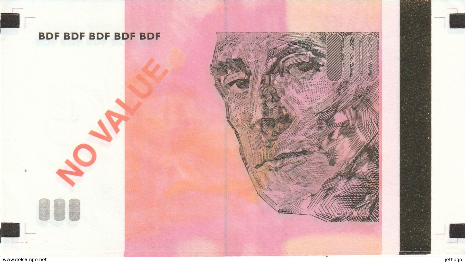 1 -  BILLET TEST 10 EUROS POUR DISTRIBUTEUR . BDF NO VALUE  . SCAN RECTO VERSO - Ficción & Especímenes