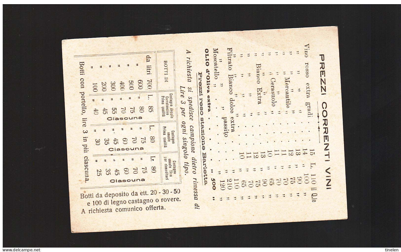 Italia- 1934 Cart Pubblicitaria Spedita Da Barletta A Ghedi ( Brescia) - Publicité