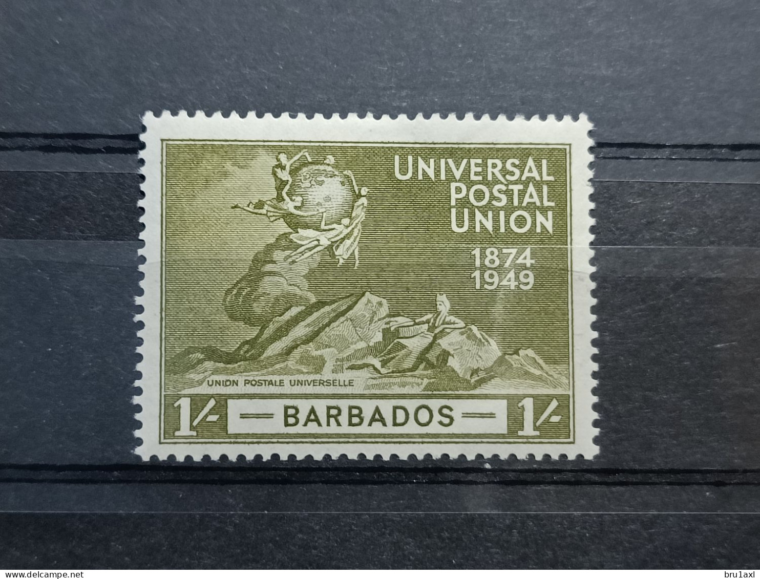 Barbados 1949 75 Years UPU 1 Sh MLH (165) - Barbados (...-1966)