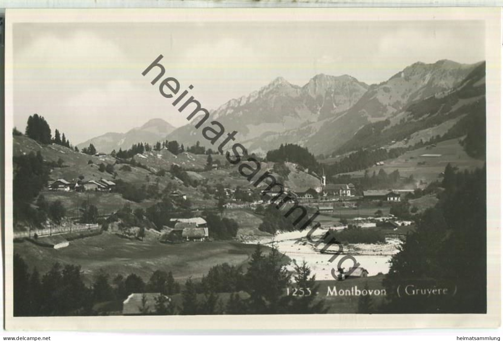 Montbovon - Foto-Ansichtskarte - Verlag O. Sartori Geneve - Montbovon