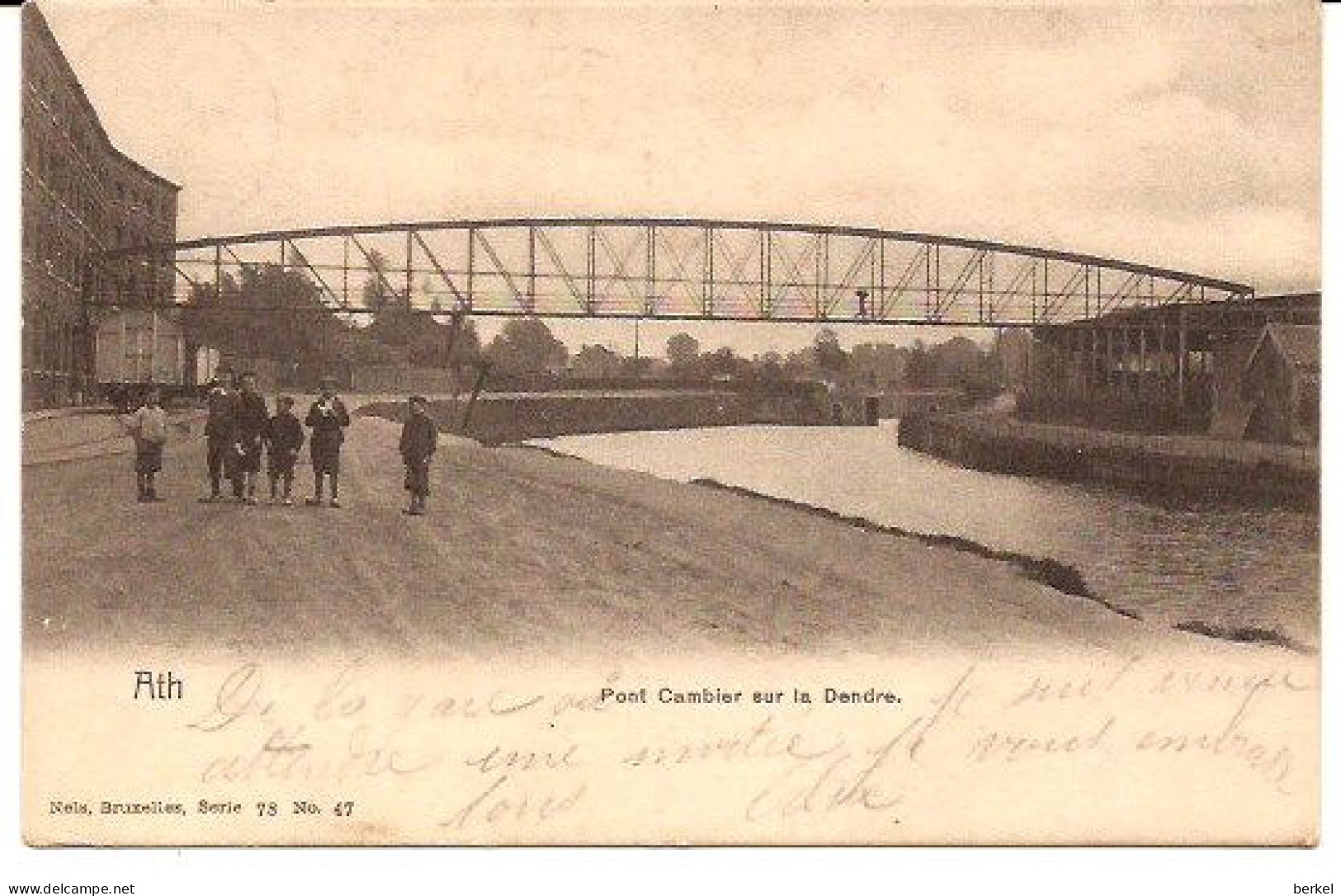 HAINAUT - ATH - Pont Cambier Sur La Dendre. Avec Timbre Cachetée 1904 R 309 /d1 - Ath