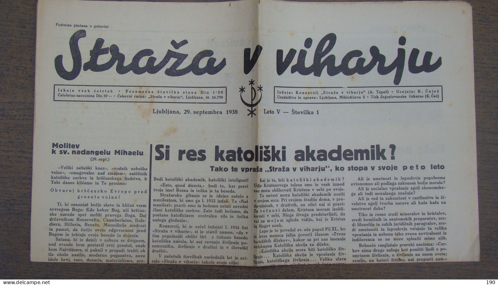 NEWSPAPER , STRAZA  V VIHARJU - Slavische Talen