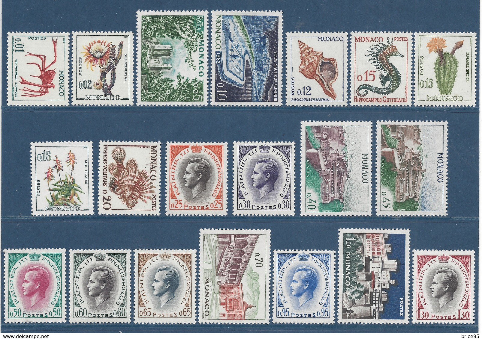 Monaco - YT N° 537 A à 550 A - Neuf Sans Charnière - 1960 à 1965 - Unused Stamps