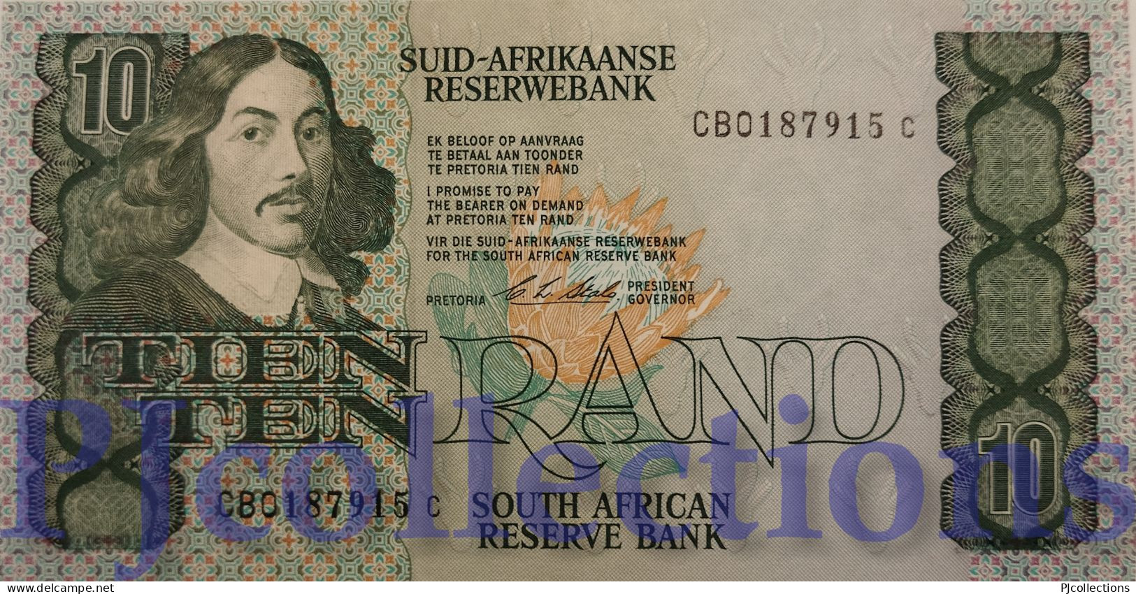 SOUTH AFRICA 10 RAND 1990 PICK 120e AU/UNC - South Africa