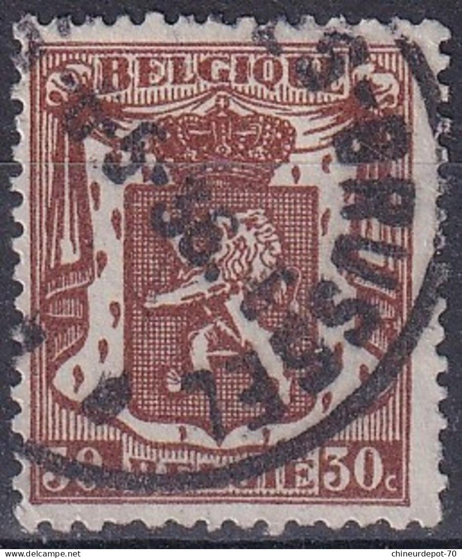 Lion Héraldique Cachet Brussel - 1929-1937 Heraldieke Leeuw