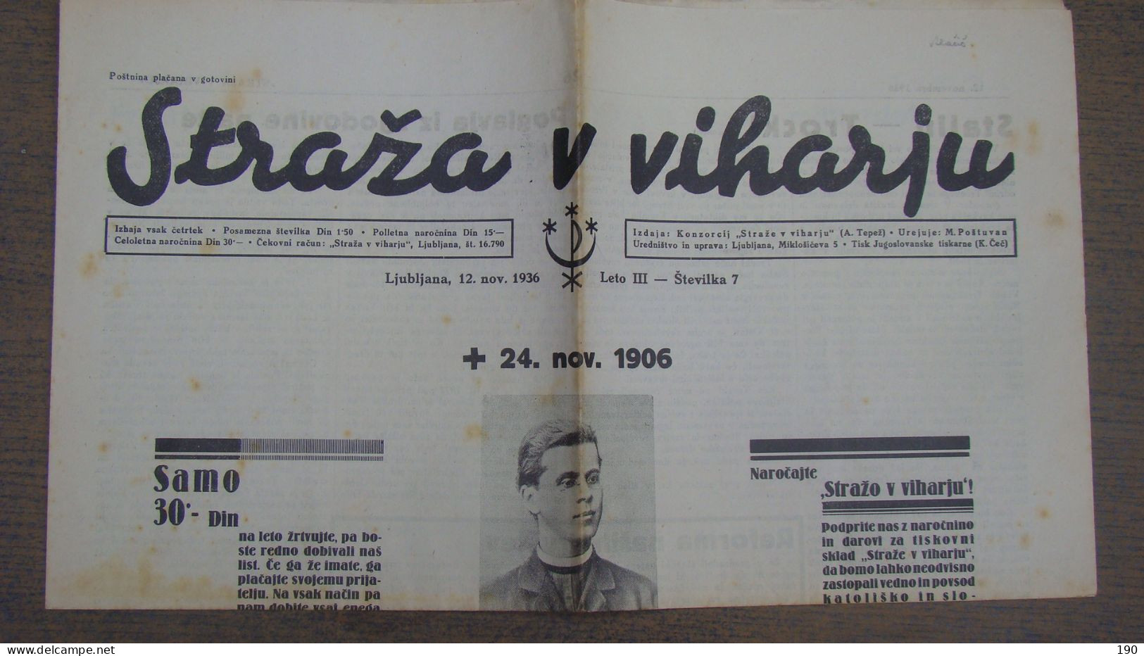 NEWSPAPER , STRAZA  V VIHARJU - Slavische Talen