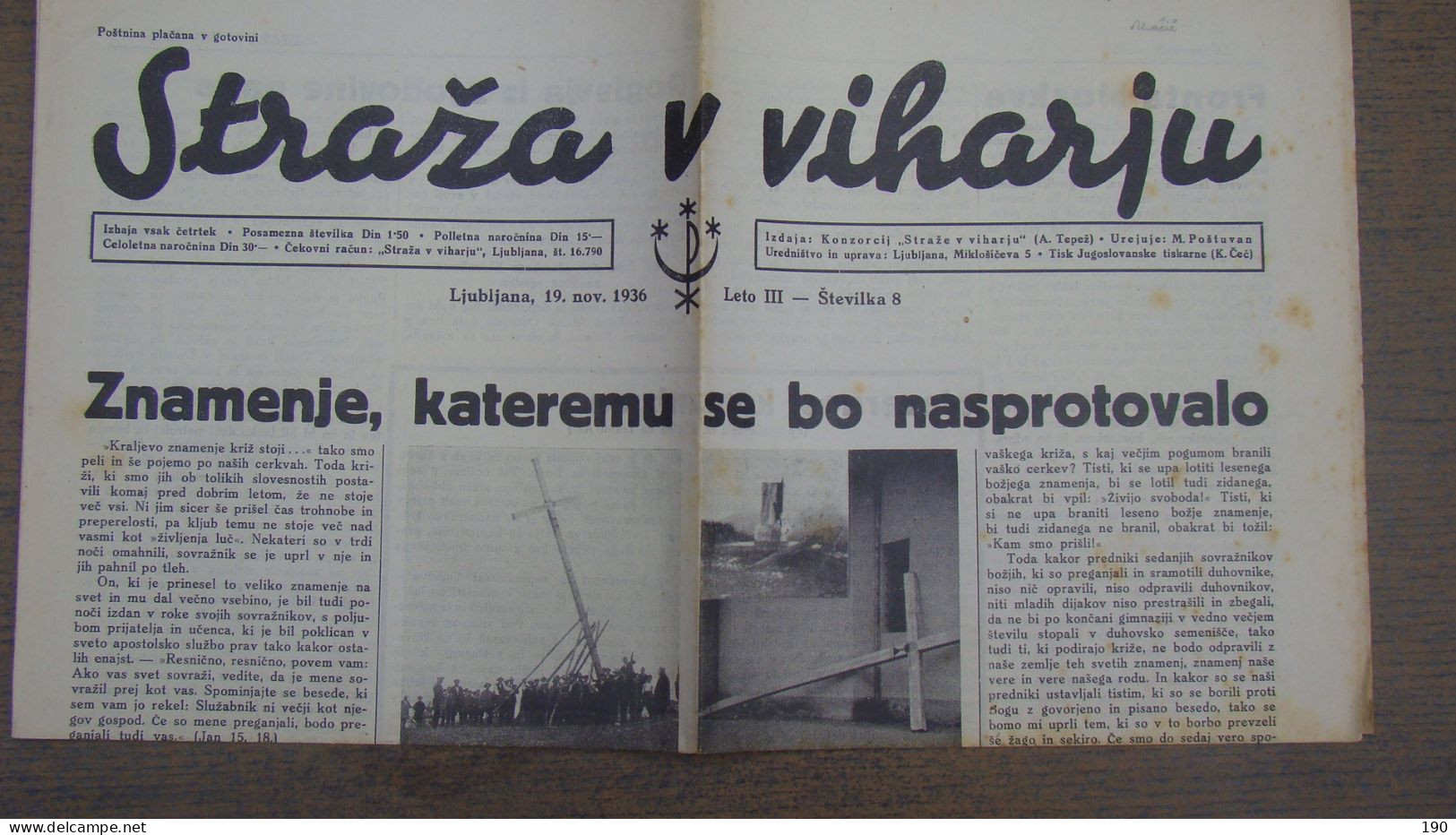 NEWSPAPER , STRAZA  V VIHARJU - Langues Slaves