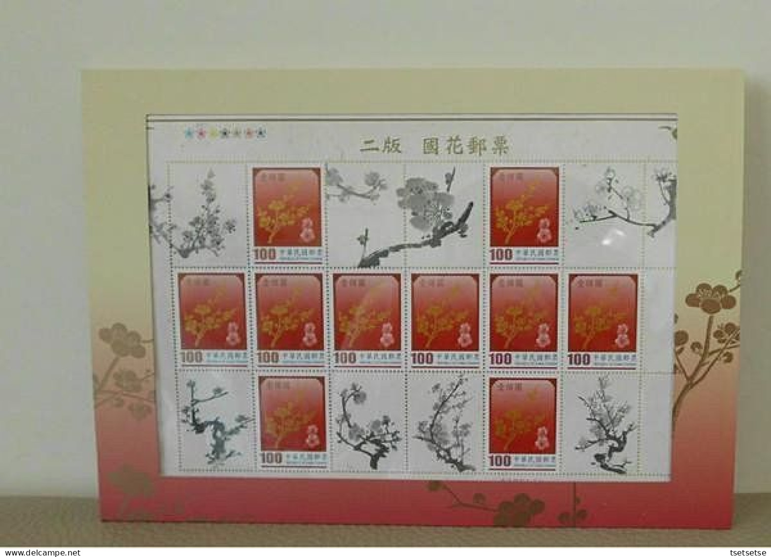 NEW! $300 MNH 2011 RO China Centennial Blossom Flower $100 X (10) Full Sheets 國花二版限量小版張 - Blocchi & Foglietti