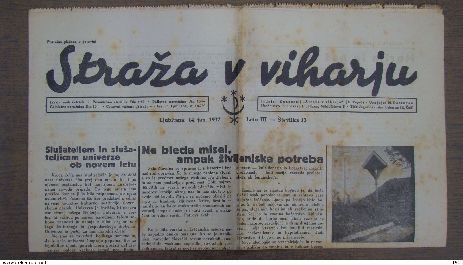 NEWSPAPER , STRAZA  V VIHARJU - Idiomas Eslavos