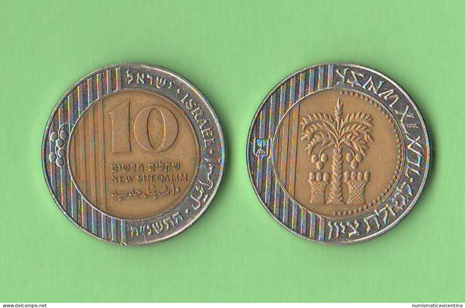 Israele 10 New Sheqalim Israel Bimetallic Years 1995 / 2017 - Israel