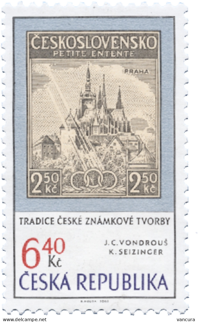 ** 347 Traditions Of The Czech Stamp Design 2003 St Vitus Cathedral In Prague - Unused Stamps