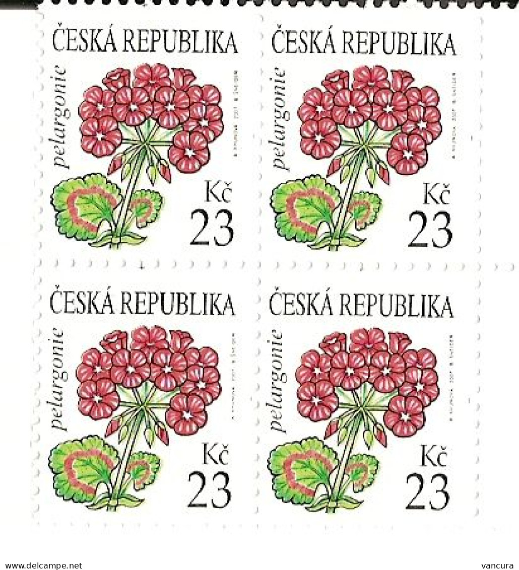 ** 517 Czech Republic Pelargonia Definitive 2007 - Unused Stamps