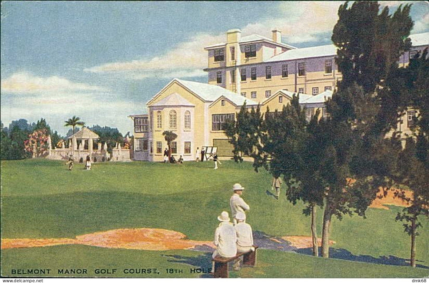 BERMUDA - BELMONT MANOR GOLF COURSE - 18th HOLE - PUB. VULCAN PRESS THE R.A.P. CO. - 1930s (17787) - Bermuda