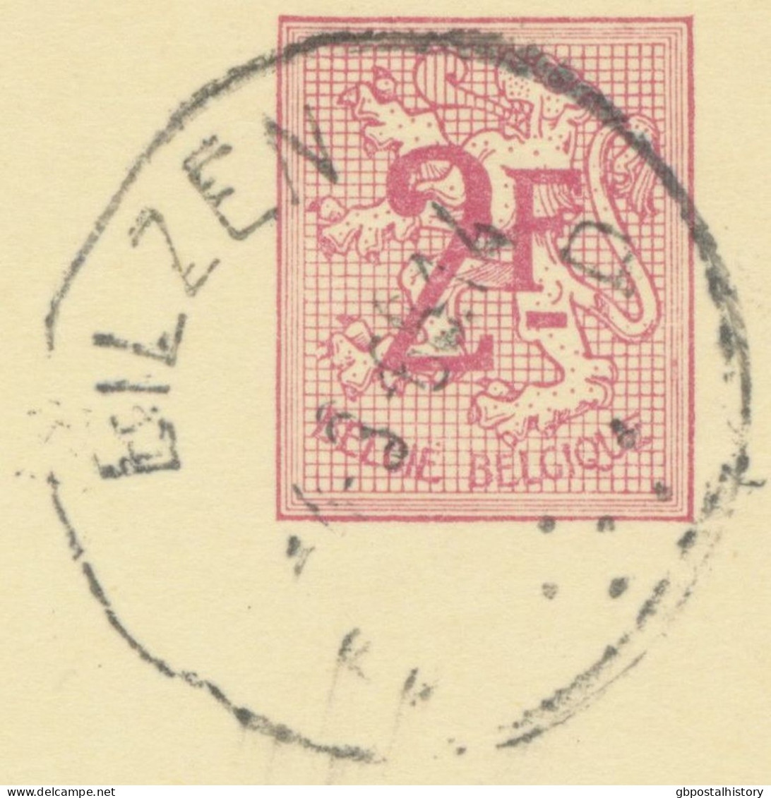 BELGIUM VILLAGE POSTMARKS  BILZEN D SC With Dots 1966 (Postal Stationery 2 F, PUBLIBEL 2088) - Puntstempels