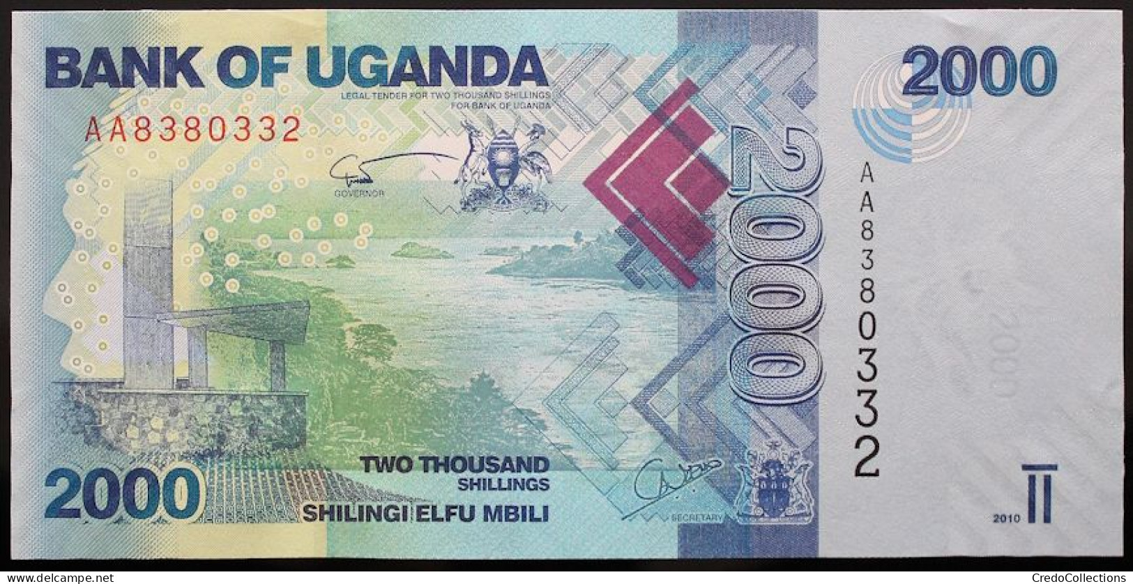 Ouganda - 2000 Shillings - 2010 - PICK 50a - NEUF - Oeganda