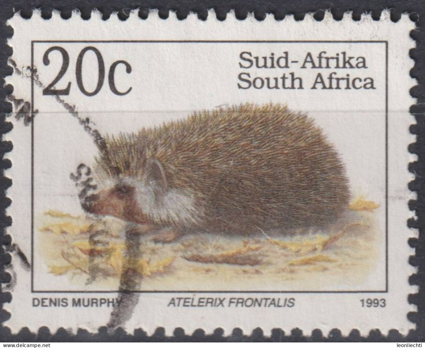 1993 Südafrika ° Mi:ZA 894IA, Sn:ZA 854, Yt:ZA 811, Southern African Hedgehog (Atelerix Frontalis), Igel - Usados