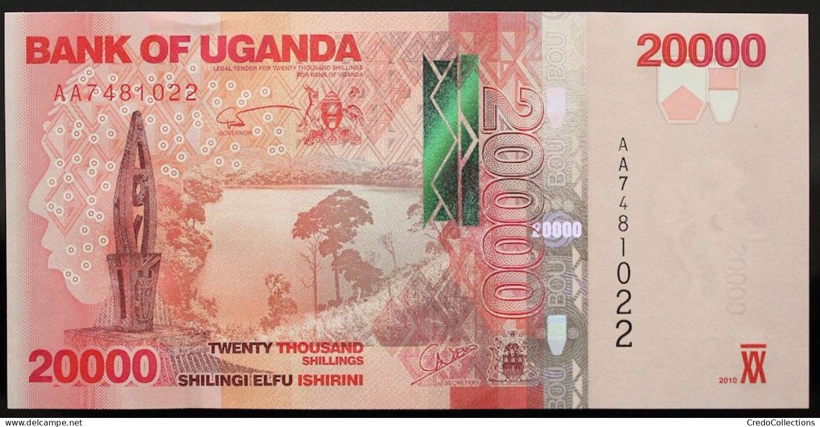Ouganda - 20000 Shillings - 2010 - PICK 53a - NEUF - Ouganda